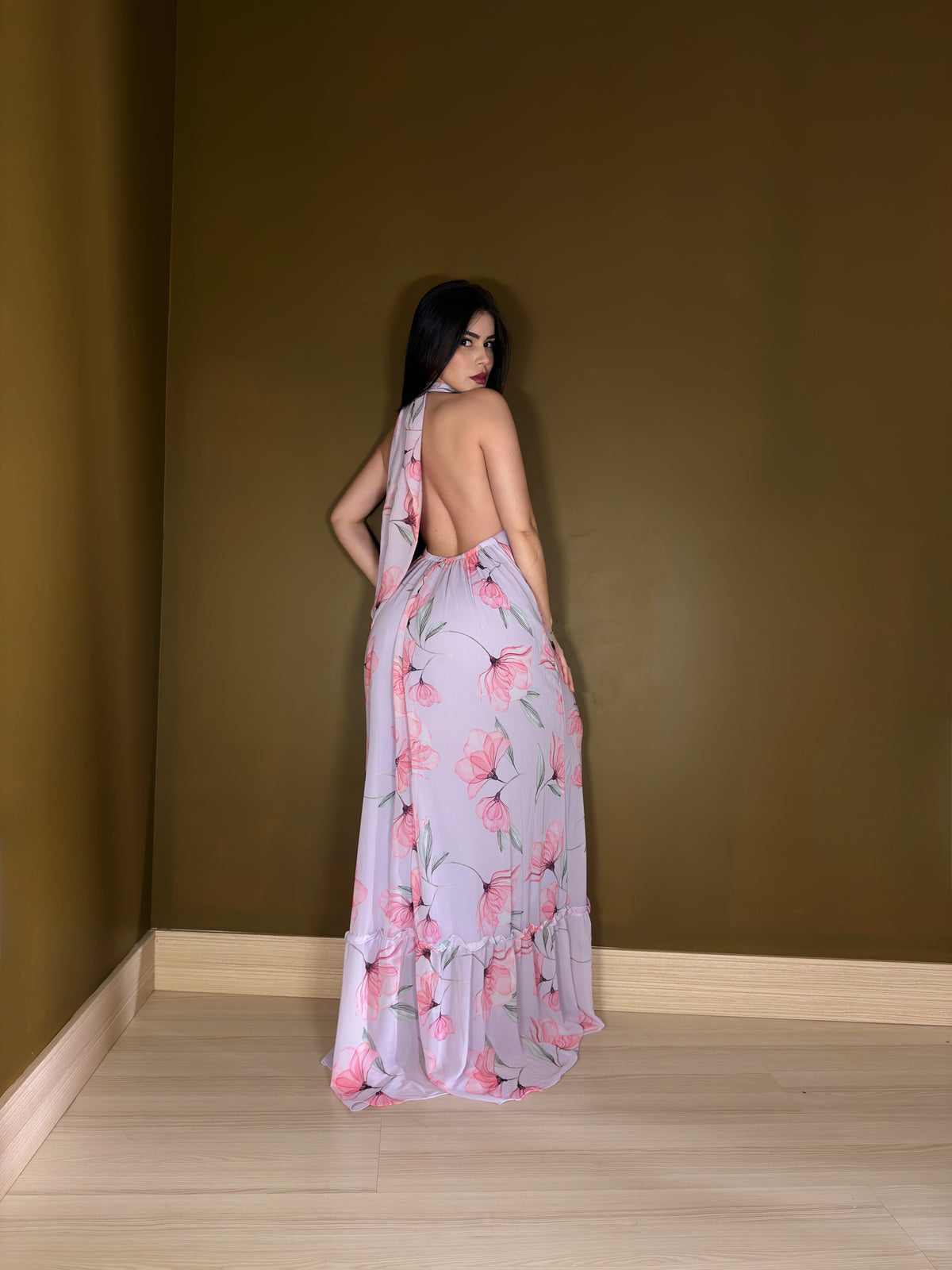 Vestido longo Flora