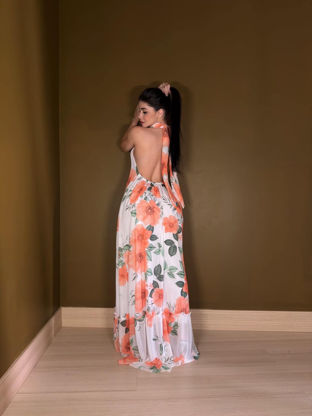 Vestido longo Flora