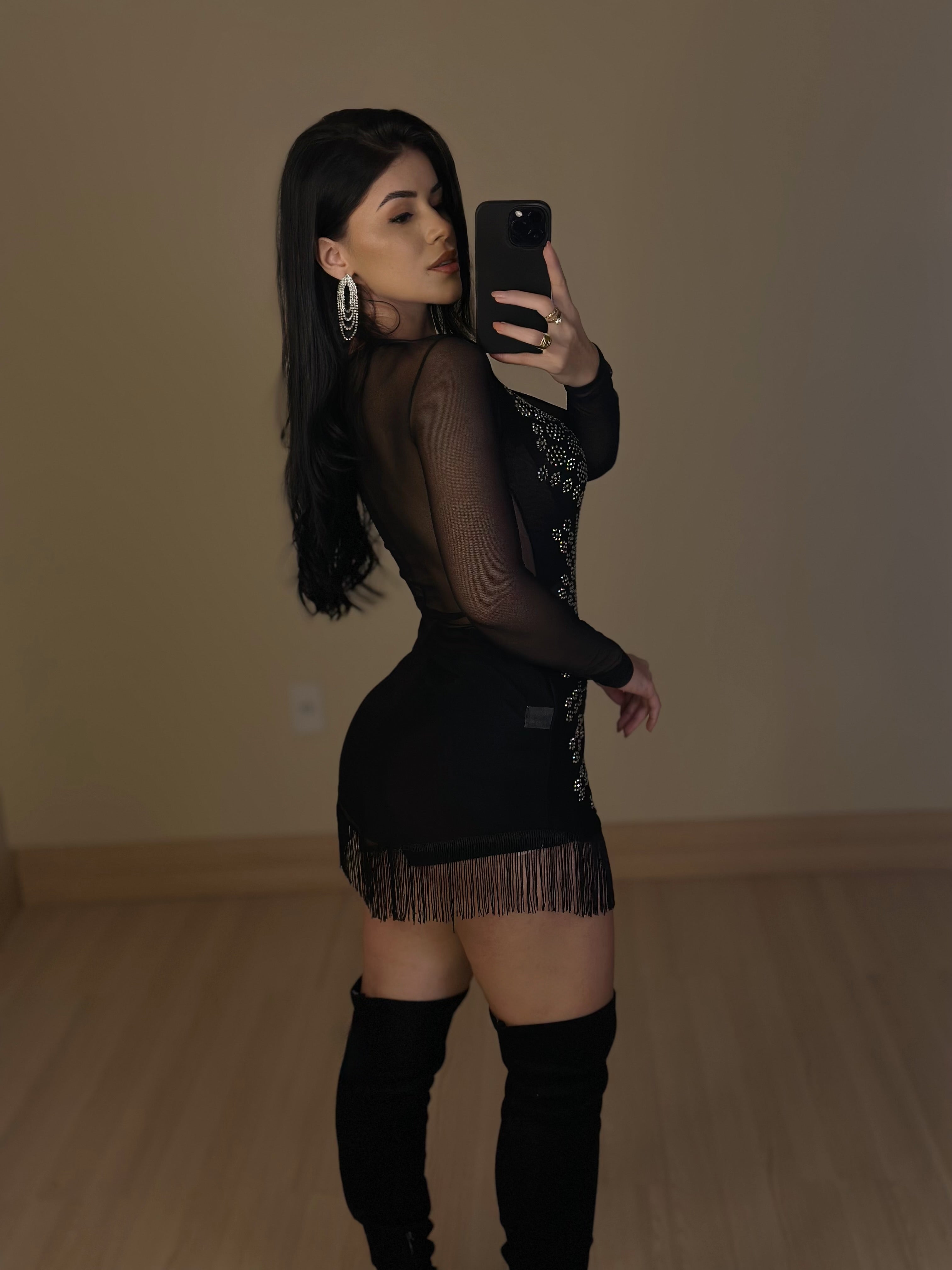 Vestido Texas Tule - Preto/ Tamanho Unico