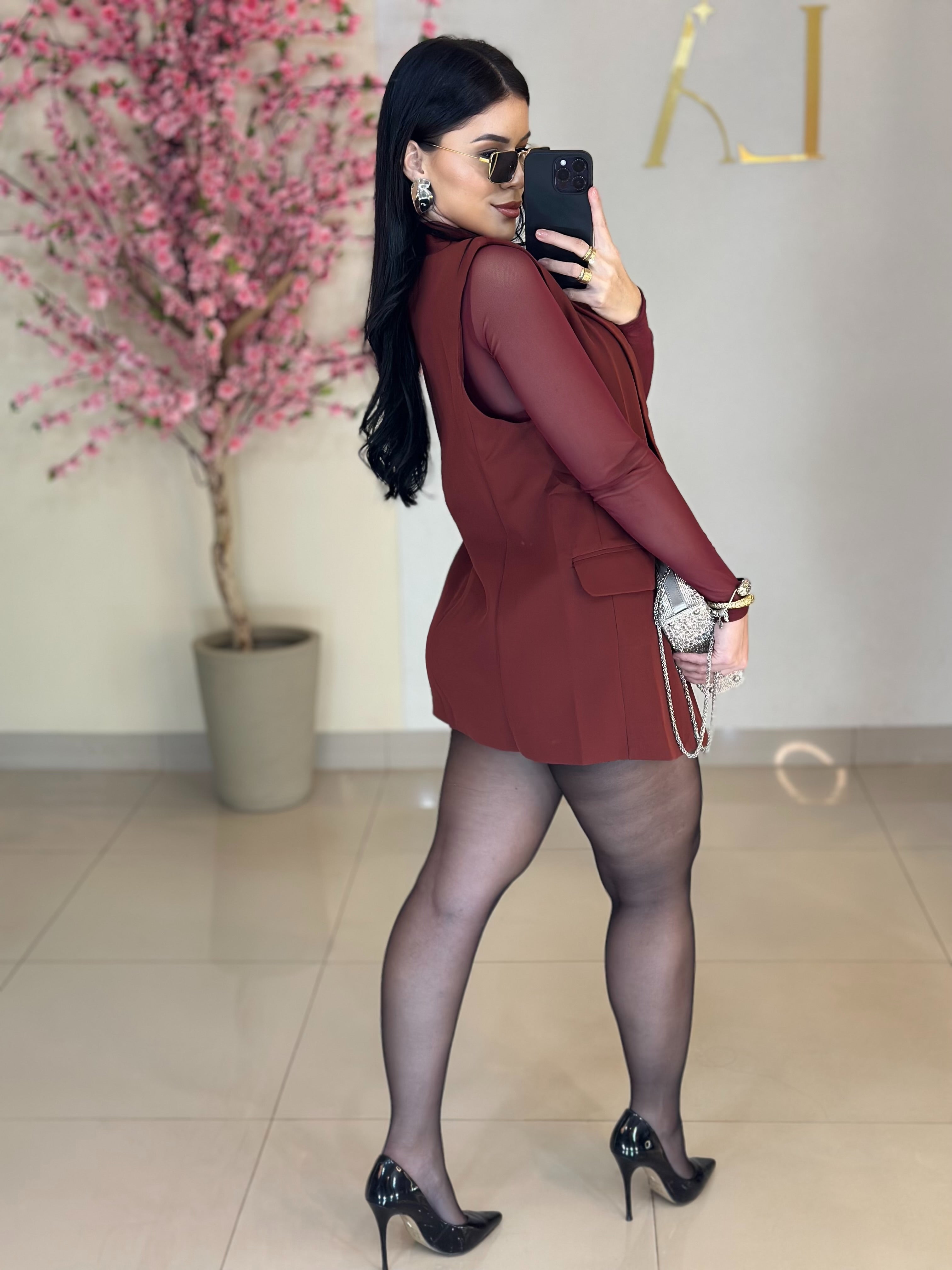 COLETES ALONGADOS - BORDÔ - P