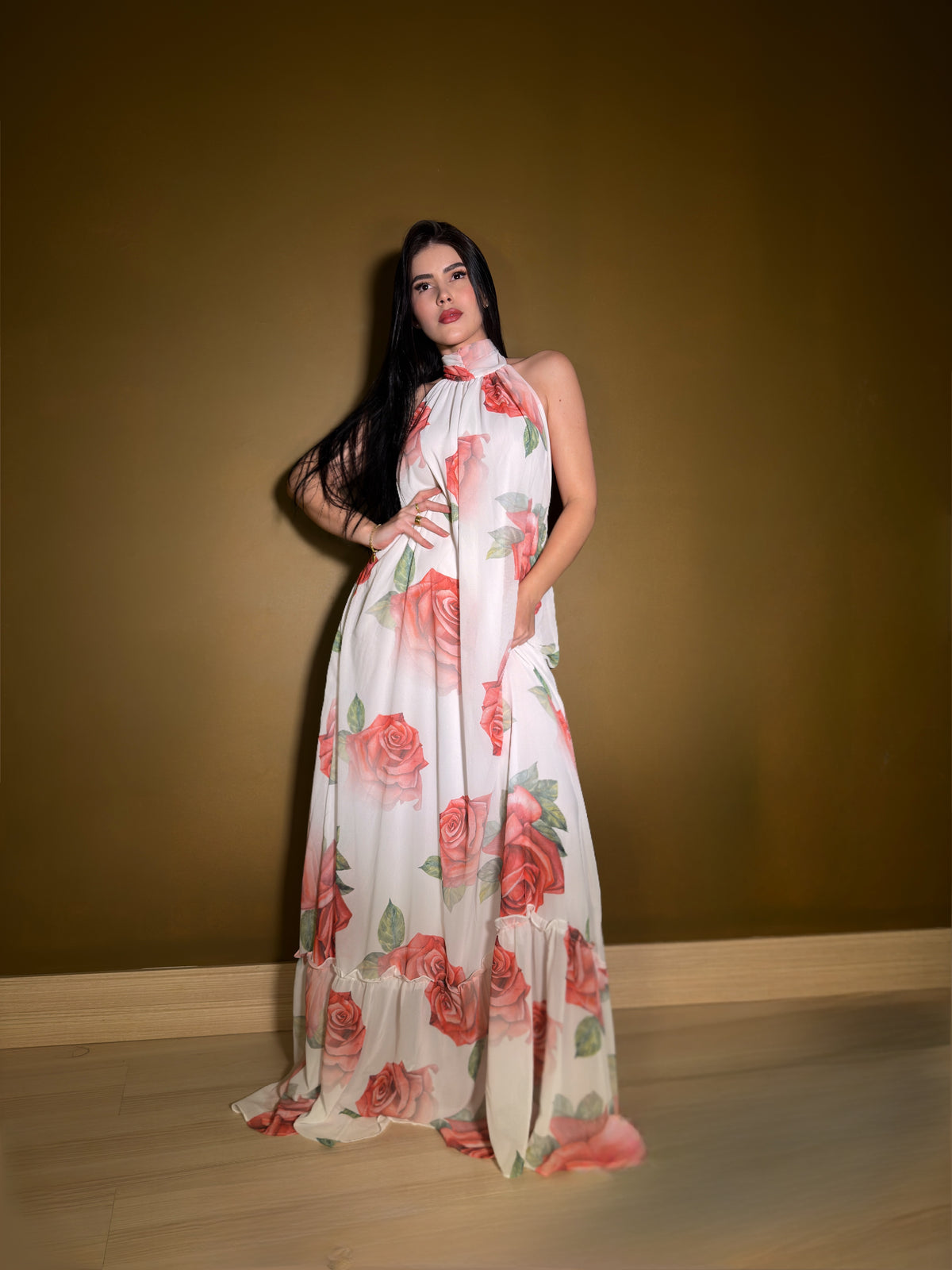 Vestido longo Flora