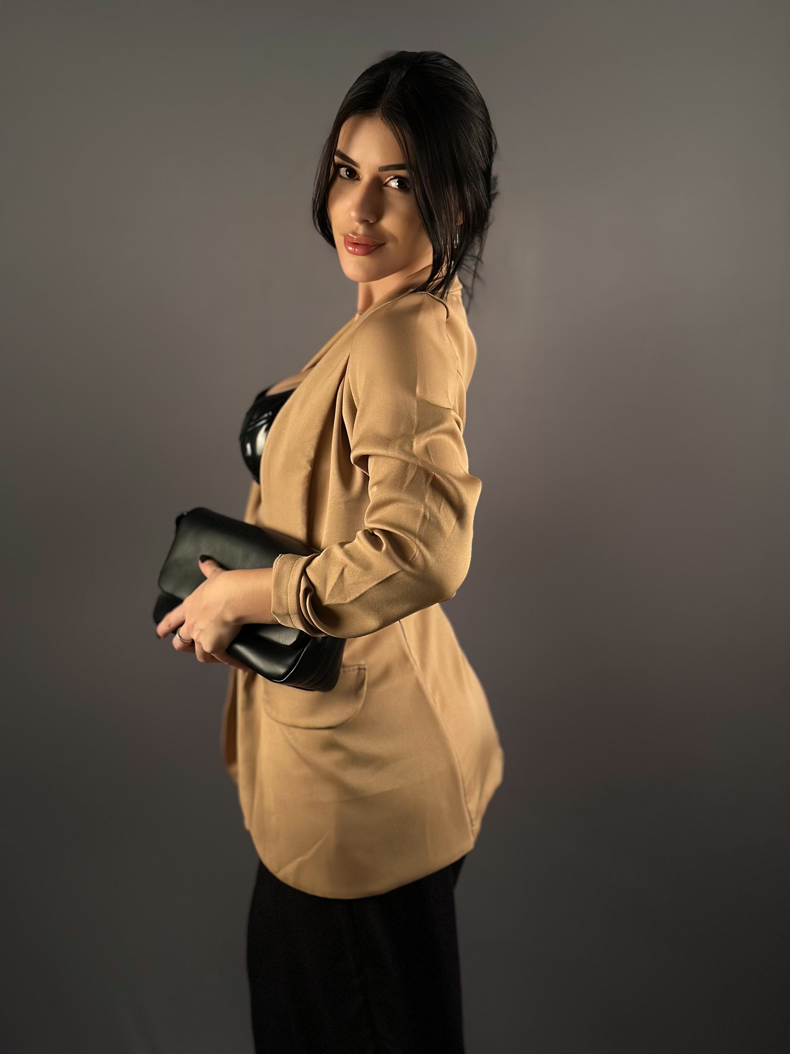 BLAZER LISO - BEGE LISO - P