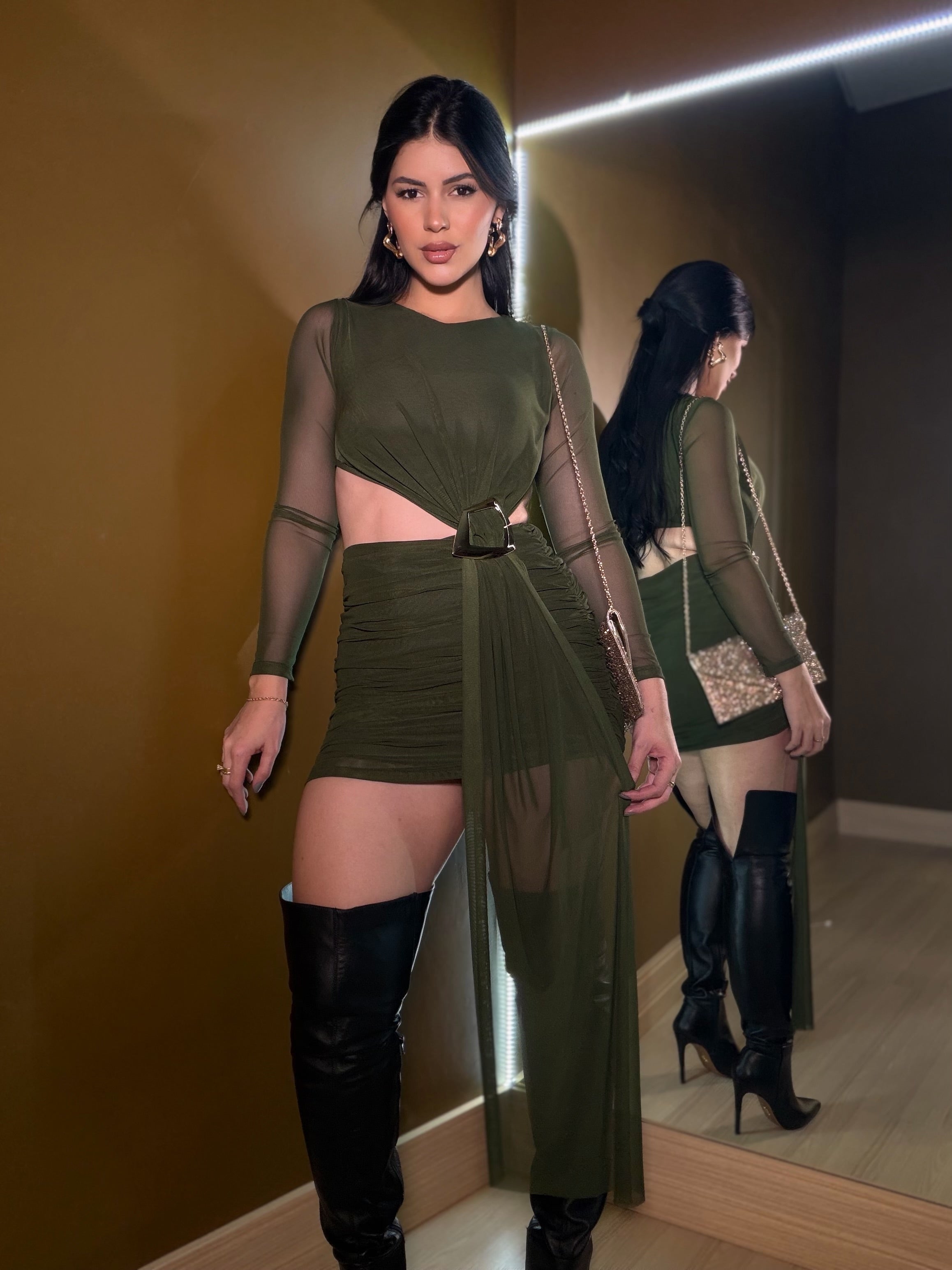 Vestido Lux - Oliva