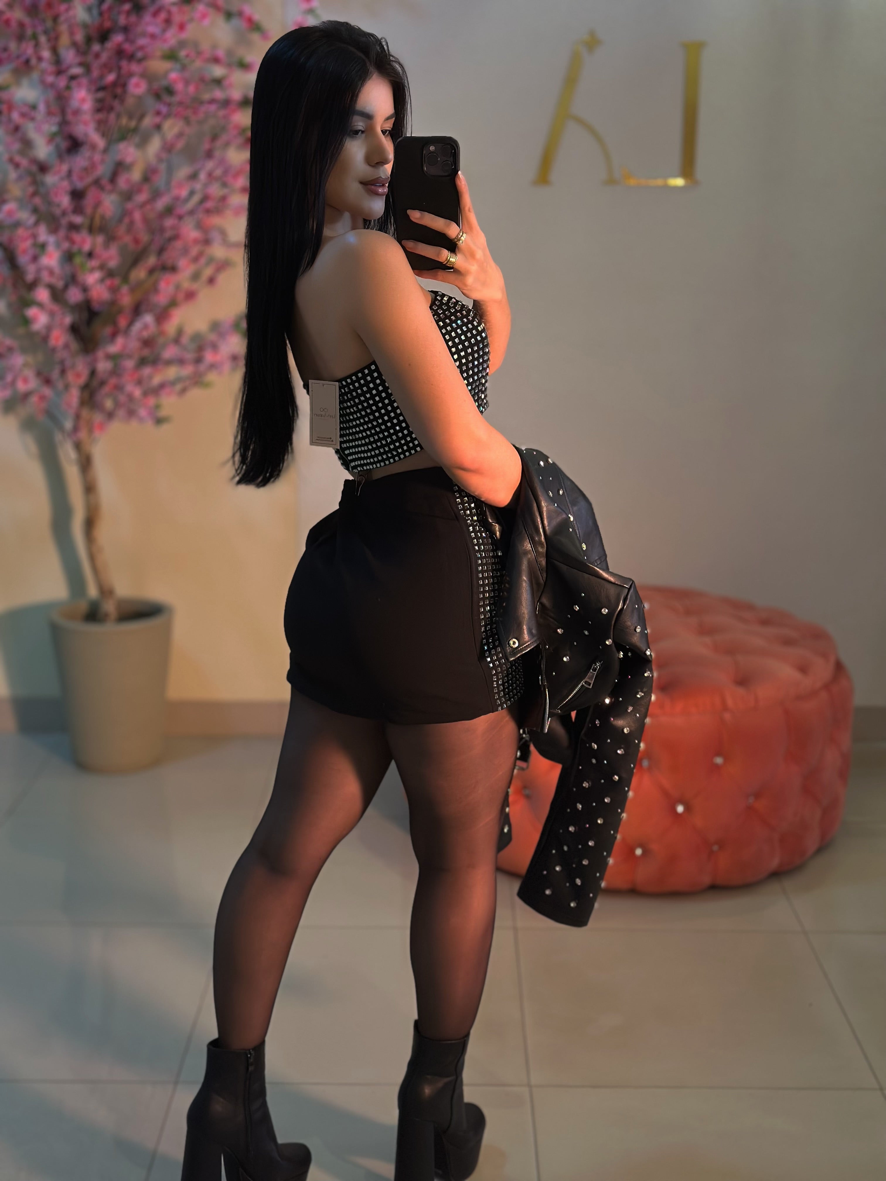 CONJUNTO UNICORN PEDRARIAS - PRETO - P