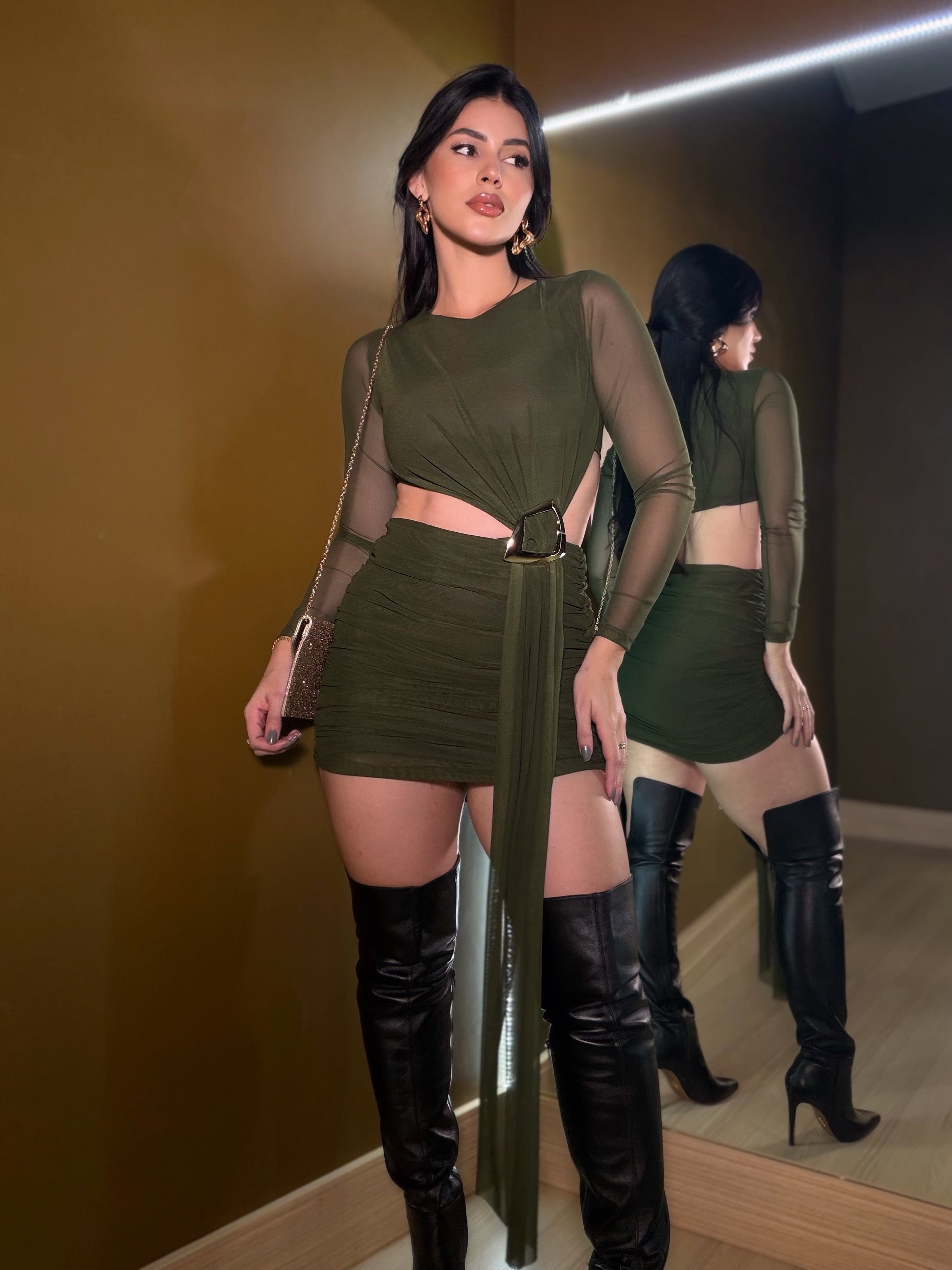 Vestido Lux - Oliva