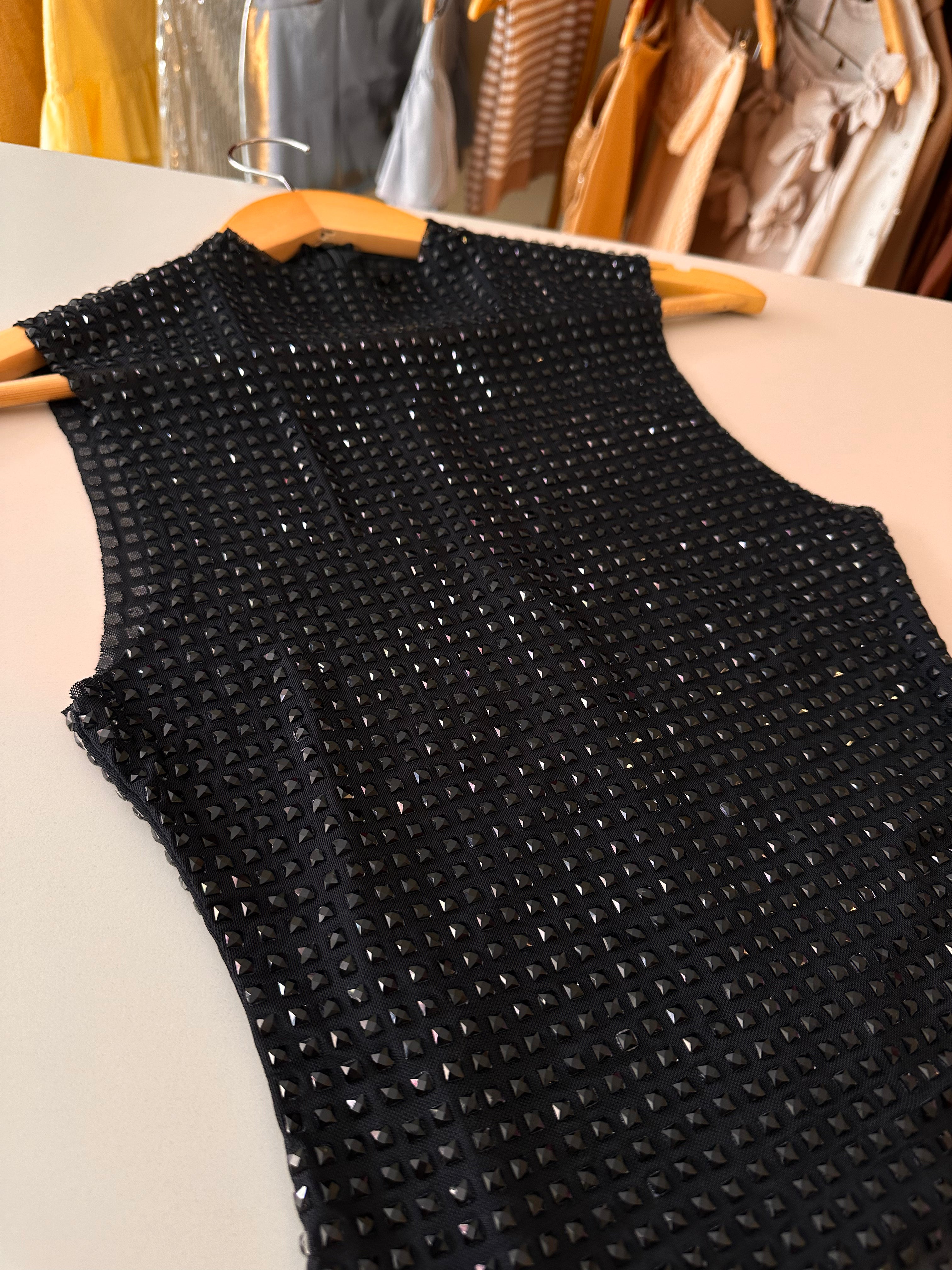 Blusa tule pedrarias