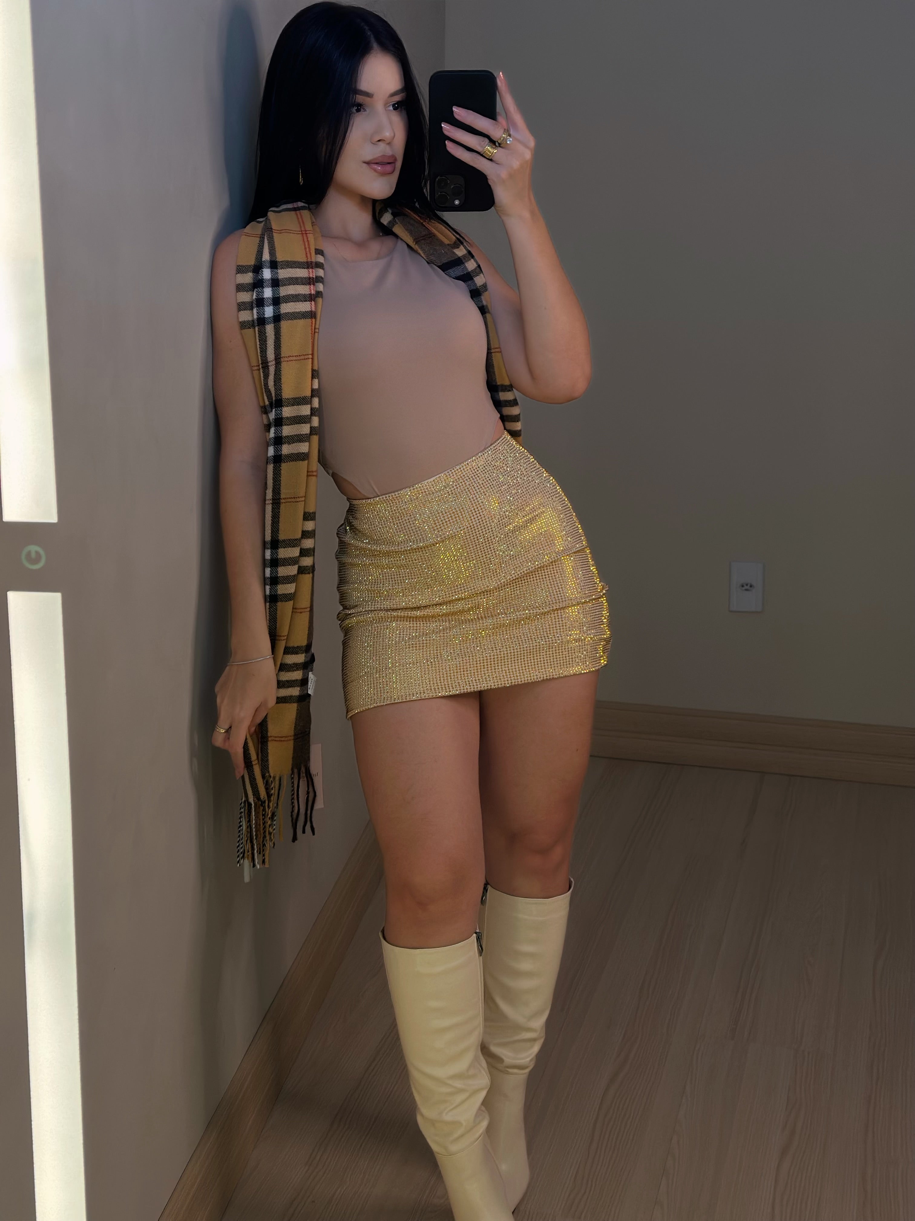 Body Cavado regata bege